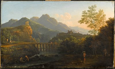 View of the Temple of the Sibyl at Tivoli According to the Painter